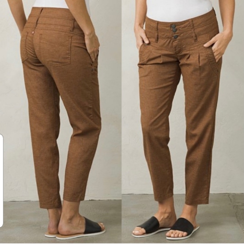 Prana Lizbeth Tree Bark Cropped Pants 8